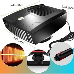 1200W Heater Portable Heating & Fan Defroster Demister for Car Truck DC 12V/24V