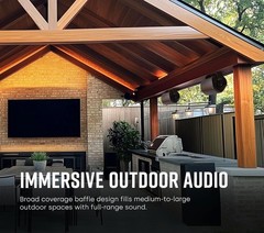 Atrium 8 Outdoor Speaker with Powerful Bass (Each White) All-Weather Durabili…