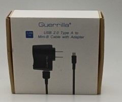 Guerrilla USB 2.0 Type A to Mini-B Cable with Adapter 3.25ft BRAND NEW
