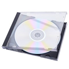 200 CD DVD 10.4mm Standard Single Jewel Case Box Black Removable Tray