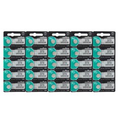 25 Pc Murata 373 SR916SW Silver Oxide Batteries – Replaces Sony
