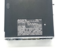 [Near Mint] SONY WALKMAN stereo cassette player WM-102 Black From JAPAN 2915366
