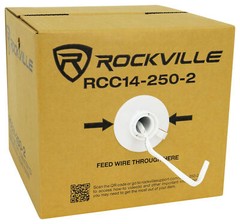 Rockville RCC14-250-2 CL2 Rated 14 AWG 250′ CCA Speaker Wire In Wall Ceiling 70V