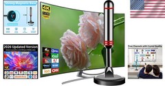 Compact 5.5 in TV Antenna – Strong Magnetic Base & Long Range Reception