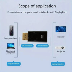 4K DisplayPort DP to HDMI Adapter Male to Female Converter for PC Laptop HDTV