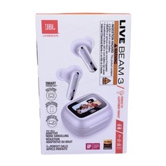 JBL Live Beam 3 Noise-Canceling True Wireless Earbuds (Silver)