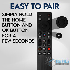New Original TCL RC923A FMB1 Smart TV Voice Remote w/ Netflix Youtube Disney+