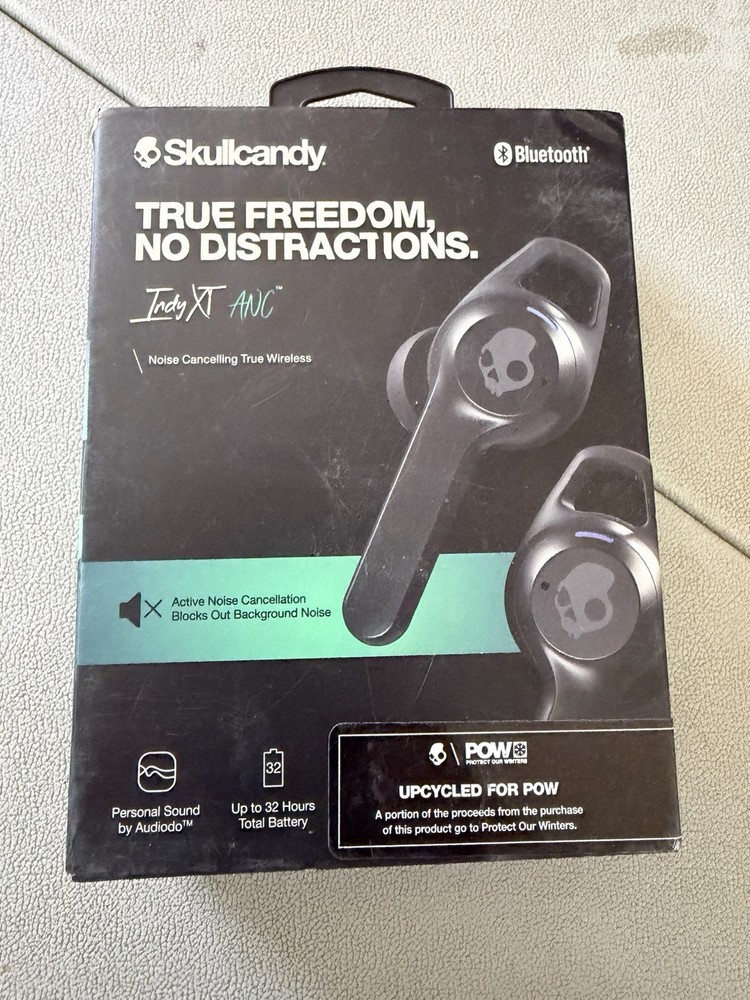 Skullcandy Indy ANC – Active Noise Canceling Wireless Earbuds (True Black)