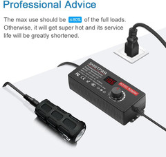 AC Adapter 120W Universal Power Adapter 4V 5V 6V 9V 12V 15V 18V 19V 20V 24V Adju