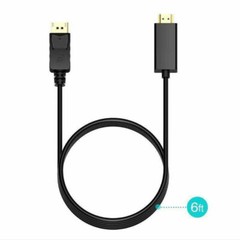 10 x Displayport DP to HDMI HDTV Adapter Cable Gold Plated 6ft 1.8m PC Laptop