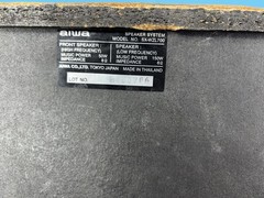 Large Aiwa SX-WZL700 3-way, bi-amped bass reflex speakers TESTED/WORKS GREAT