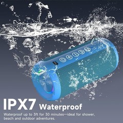 24W Wireless Outdoor Speaker with Dual Pairing & Hi-Fi Sound – 30 Hours Playtime
