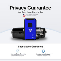 140-Day GPS Tracking Device for Vehicles with Magnetic Case & Extended Battery