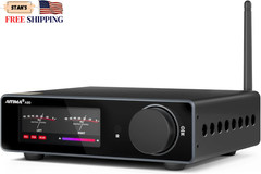 Aiyima A80 Stereo Amp, 48V 10A Bluetooth 5.1 Home Audio Hi-Fi Power Amplifier