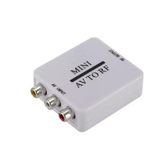 RCA/Composite A/V To RF/Coax/Coaxial Converter RF Modulator AV 2 COAX Adapter