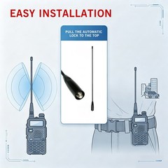 2-Pack Dual Band 144/430MHz SMA-Female for Baofeng UV-5R V Nagoya NA-771 Antenna