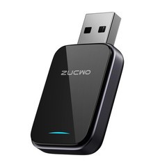 ZUCWO 2-in-1 Mini Wireless CarPlay Adapter for iOS Android Auto Plug and Gray