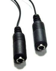 3.5mm 1FT Audio Headphone Mic Y Splitter Dual Cable Adapter Male to 2 Female US