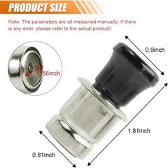 Cigarette Lighter, 12V Metal Plastic Construction Lighter Plug, Model: 1PC-12V