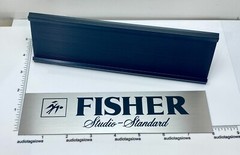 Fisher Studio Standard Desk Sign – Custom Silver Aluminum
