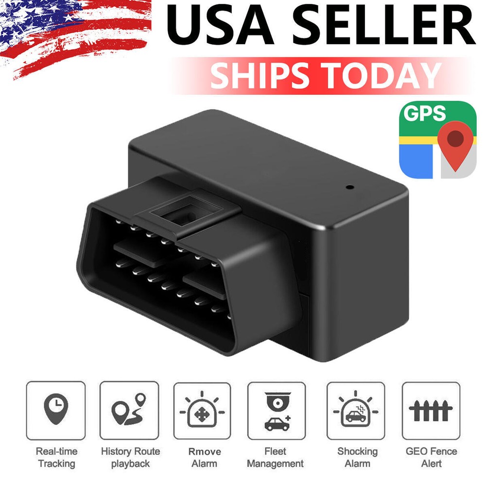 OBD2 GPS Real Time Tracker Vehicle Tracking Device OBD II Car Truck Locator US