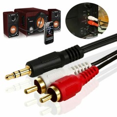 5ft 3.5mm Audio AUX 1/8″Stereo to 2 RCA Male Y Cable Adapter Cord MP3 iPod Phone