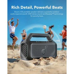 Soundcore Boom 2 Outdoor Speaker LED Portable Subwoofer BassUp 2.0 IPX7|Refurb