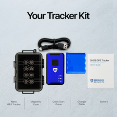 140-Day GPS Tracking Device for Vehicles with Magnetic Case & Extended Battery