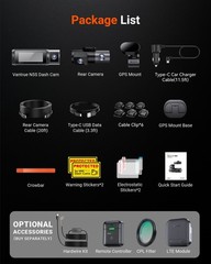 Vantrue Nexus 5S (N5S) 360 Degree WiFi Dashcam GPS LTE Support 1TB Support