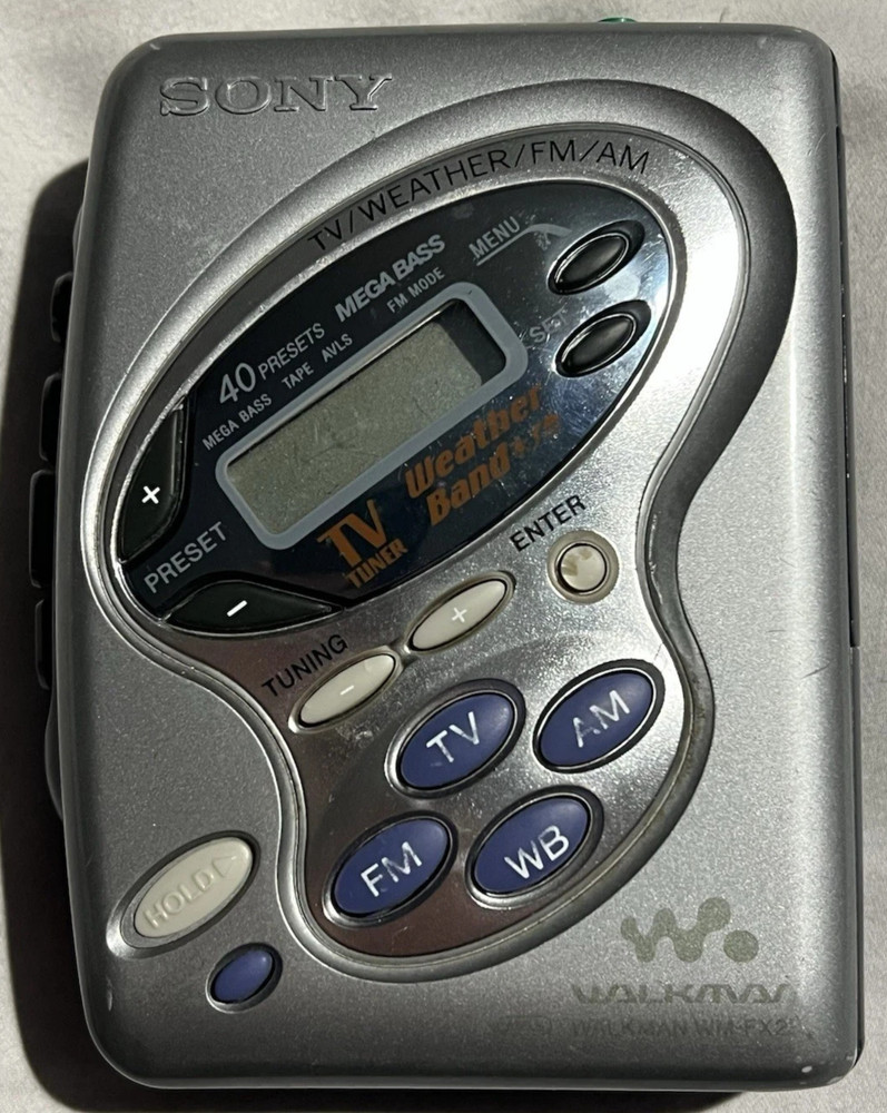 SONY Walkman WM-FX281 TV/Weather/FM/AM Cassette Tape Player Tested