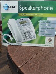 AT&T 959 Corded Speakerphone with Caller ID (White) NEW IN BOX