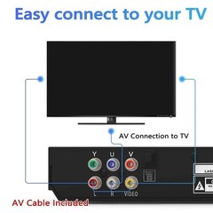 1080p DVD Player All Region Free DVD CD USB Player with AV+RCA Output US