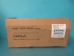 NEW BLACK CETIS PUSH-BUTTON WALL TELEPHONE PHONE HAC AEGIS 2554W WITH GRAY CORD
