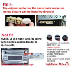 64GB Apple CarPlay For Toyota Camry 2007-2011 Car Stereo Radio Android15 GPS CAM