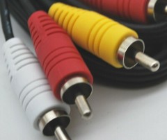 NEW 6 Ft RCA A/V COMPOSITE CableS DVD/VCR/SAT YELLO RED WHITE CONNECTORS