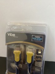 VIBE 6ft Tangle-Free Fiber Cable HDMI High Speed w/Ethernet NIP
