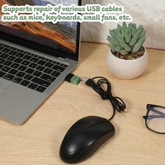 Solderless USB 2.0 Type A Male To 4 Pin Screw Terminal Block 2 Pack Adapter