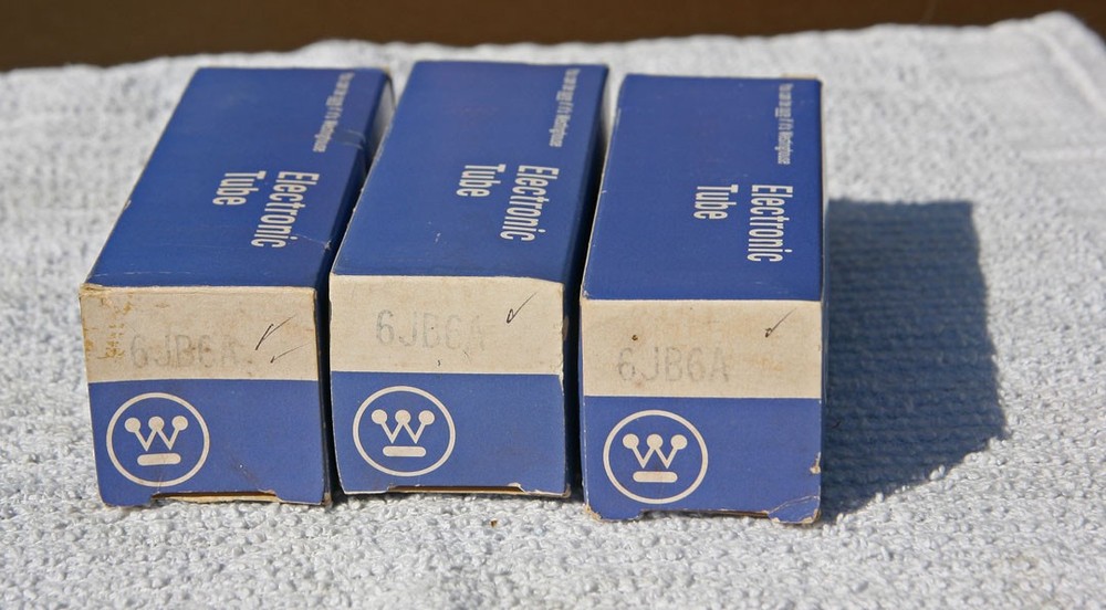 Qty 3) Westinghouse 6JB6A Tubes NOS, tested. Vintage Electronics