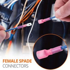 Waterproof Heat Shrink Spade Wire Connectors Electrical Crimp Terminals 50/220X