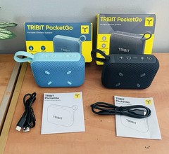 (2) Tribit PocketGo Portable Bluetooth Speakers (Blue/Black) – New Open Box!