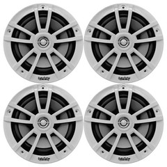 4x Infinity 6.5″ 225W Max Weather-Proof Marine White Boat Audio Speakers
