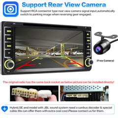 Apple CarPlay For Toyota DVD Player Android Auto Car Stereo Radio GPS BT AM FM