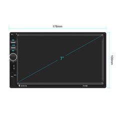 7″ 2 DIN Car Stereo Radio Bluetooth Touch Screen Mirror Link MP5 Player +Camera