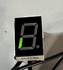 Green 7 Segment 0.5 Inch LED CA – Replaces FND507 – Used In older CB Freq Ctr