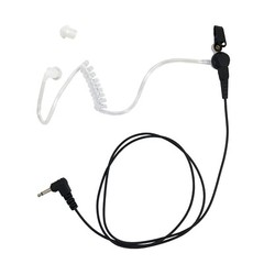 3.5mm Acoustic Tube Listen-Only Earpiece W/ Earmolds for Speaker Microphones