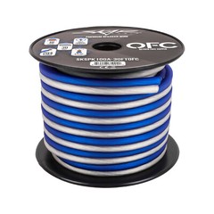 Skar Audio Elite 10 Gauge Oxygen-Free Copper Speaker Wire – 30 Feet (Blue/White)