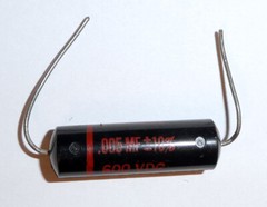 Sprague black beauty capacitor, 0.005 MF +/- 10%, 600V, New old stock