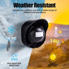 H2C8 Waterproof 656ft Wireless Driveway Alarm Motion Sensor Alarm Indoor Outdoor