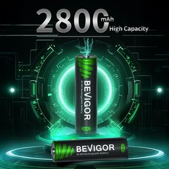 8 Pack AA Rechargeable Batteries 1500 Cycle, 2800 mAh High Capacity 1.2V NiMH…