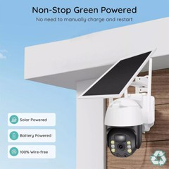 2Pack Solar Security Cameras System Wireless Outdoor Battery Powered WiFi Camera
